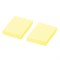 Блок самоклеящийся (стикеры) STAFF, ПАСТЕЛЬНЫЙ, 38х51 мм, 100 листов, КОМПЛЕКТ 2 штуки, желтый, 129344 129344