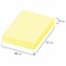 Блок самоклеящийся (стикеры) STAFF, ПАСТЕЛЬНЫЙ, 38х51 мм, 100 листов, КОМПЛЕКТ 2 штуки, желтый, 129344 129344