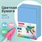 Бумага цветная BRAUBERG, А4, 80 г/м2, 100 л., медиум, синяя, для офисной техники, 112459 112459
