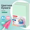 Бумага цветная BRAUBERG, А4, 80 г/м2, 100 л., пастель, зеленая, для офисной техники, 112444 112444