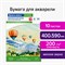 Папка для акварели БОЛЬШАЯ А2, 10 л., 200 г/м2, 400х590 мм, индивидуальная упаковка, BRAUBERG SCHOOL, 114297 114297