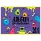 Альбом для рисования, А4, 20 л., скоба, обложка картон, выборочный лак, HATBER, 205х290 мм, "Монстрики" (5 видов), 20А4вмВ 106530
