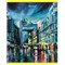 Тетради КОМПЛЕКТ 5 шт. А5, 48 л., BRAUBERG скоба, клетка, TWIN лак, "Night City", 404396 404396