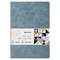 Тетрадь 48 л. в клетку обложка фактурный кожзам, сшивка, A5 (147х210мм), СЕРЫЙ, BRAUBERG SKY, 403869 - фото 49145400