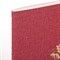 Тетрадь 48 л. в клетку обложка кожзам под рогожку, сшивка, A5 (147х210мм), КРАСНЫЙ, BRAUBERG BRIGHT, 403847 403847