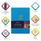 Тетрадь 48 л. в клетку обложка кожзам под рогожку, сшивка, A5 (147х210мм), ГОЛУБОЙ, BRAUBERG BRIGHT, 403846 403846