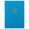 Тетрадь 48 л. в клетку обложка кожзам под рогожку, сшивка, A5 (147х210мм), ГОЛУБОЙ, BRAUBERG BRIGHT, 403846 403846