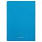 Тетрадь 48 л. в клетку обложка кожзам под рогожку, сшивка, A5 (147х210мм), ГОЛУБОЙ, BRAUBERG BRIGHT, 403846 403846