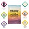 Тетрадь 40 л. в клетку обложка SoftTouch, бежевая бумага 70 г/м2, сшивка, А5 (147х210 мм), ENJOY THE MOMENT, BRAUBERG, 403766 403766