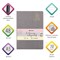 Тетрадь 48 л. в линию обложка кожзам под рогожку, сшивка, A5 (147х210мм), СЕРЫЙ, BRAUBERG HARMONY, 403836 403836