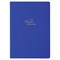 Тетрадь 48 л. в клетку обложка кожзам под лён, сшивка, A5 (147х210мм), СИНИЙ, BRAUBERG PASTEL, 403872 403872
