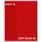 Тетрадь А5, 48 л., STAFF, скоба, клетка, офсет №2 ЭКОНОМ, обложка картон, "ОДИН ЦВЕТ" (точки), 402782 402782