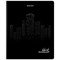 Тетрадь А5, 48 л., BRAUBERG, скоба, клетка, матовая ламинация, выборочный лак, "Black" (микс в спайке), 404375 404375