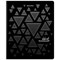 Тетрадь А5, 48 л., BRAUBERG, скоба, клетка, матовая ламинация, выборочный лак, "Black" (микс в спайке), 404375 404375