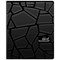 Тетрадь А5, 48 л., BRAUBERG, скоба, клетка, матовая ламинация, выборочный лак, "Black" (микс в спайке), 404375 404375