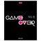 Тетрадь А5 48 л. HATBER скоба, клетка, обложка картон, "Game over" (5 видов в спайке), 48Т5В1 404478