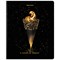 Тетрадь А5, 48 л., BRAUBERG, скоба, клетка, матовая ламинация, фольга, "Black&Gold" (микс в спайке), 404370 404370