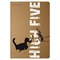 Тетрадь ЕВРО А5 40 л., BRUNO VISCONTI сшивка, клетка, крафт картон, бежевая бумага 70 г/м2, "КОТИК-ДАЙ ПЯТЬ", 7-40-081 - фото 49147322