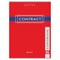 Тетрадь А4, 96 л., BRAUBERG скоба, клетка, обложка картон, "CONTRACT", 400521 400521