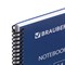 Тетрадь А4, 120 листов, BRAUBERG "Metropolis", спираль пластиковая, клетка, обложка пластик, СИНИЙ, 403389 403389