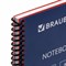 Тетрадь А4, 80 листов, BRAUBERG "Metropolis", спираль пластиковая, клетка, обложка пластик, КРАСНЫЙ, 403391 403391