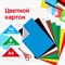 Картон цветной А4 немелованный (матовый), 16 листов 8 цветов, ПИФАГОР, 200х283 мм, 128010 128010