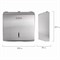 Диспенсер для полотенец LAIMA PROFESSIONAL INOX, (Система H2) Z-сложения, нержавеющая сталь, матовый, 605694 605694