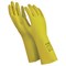 Перчатки латексные MANIPULA "Блеск", хлопчатобумажное напыление, размер 8-8,5 (M), желтые, L-F-01 - фото 49163517
