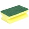 Губки бытовые MAXI, 42х96х64 мм, КОМПЛЕКТ 2 шт., поролон/абразив профильные, для посуды, LAIMA, К0015, 601557 601557