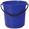 Ведро 12 л, без крышки, пластиковое, пищевое, с узором, цвет синий, мерная шкала, LAIMA, 603894 603894