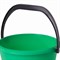 Ведро 6 л, без крышки, пластиковое, пищевое, с глянцевым узором, цвет зеленый, мерная шкала, LAIMA, 603891 603891