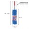 Швабра с флаундером 40 см, черенок 80-120 см, еврорезьба, насадка МОП микрофибра СИНЕЛЬ, индивидуальная упаковка пакет, LAIMA, 606314 606314