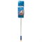 Швабра двусторонняя 40 см, телескопический черенок 130 см (алюминий), резьба 1,6 см, микрофибра, LAIMA, 601465 601465