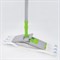 Швабра с флаундером 40 см, телескопический черенок 120 см, резьба 1,6 см, микрофибра/абразив (тип К), ЛЮБАША, 605029 605029