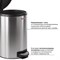 Ведро-контейнер-урна 12 л, с педалью, для мусора, МАТОВОЕ, нержавеющая сталь, со съемным внутренним ведром, LAIMA "Modern", 232264 232264