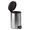 Ведро-контейнер-урна 12 л, с педалью, для мусора, МАТОВОЕ, нержавеющая сталь, со съемным внутренним ведром, LAIMA "Modern", 232264 232264