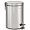 Ведро-контейнер-урна 20 л, с педалью, для мусора, ЗЕРКАЛЬНОЕ, нержавеющая сталь, со съемным внутренним ведром, LAIMA "Classic", 232262 232262