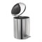Ведро для мусора с педалью, УСИЛЕННОЕ, ТИТАН, 15 литров, нержавеющая сталь, хром 603978