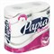 Бумага туалетная быт., спайка 4 шт., 4-слойная (4х16 м), PAPIA DELUXE, белая, 5080736 112045