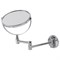 Зеркало настенное BRABIX, диаметр 17 см, двухстороннее, с увеличением, нержавеющая сталь, выдвижное (петли), 604952 604952