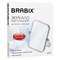 Зеркало настольное BRABIX, 19х16 см, двустороннее, с увеличением, прозрачная рамка, 607423 607423