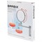 Зеркало настенное BRABIX, диаметр 17 см, двусторонее, с увеличением, нержавеющая сталь, выдвижное (петли), 607419 607419