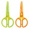 Ножницы ЮНЛАНДИЯ "МУЛЬТЯШКИ", 125 мм, с безопасными пластиковыми лезвиями, зеленые, 236983 236983