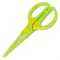 Ножницы ЮНЛАНДИЯ "МУЛЬТЯШКИ", 125 мм, с безопасными пластиковыми лезвиями, зеленые, 236983 236983