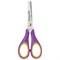 Ножницы ЮНЛАНДИЯ "ВОЗДУШНЫЙ ЗМЕЙ", 125 мм, для правши, резиновые вставки, фиолетово-желтые, европодвес, 236856 236856
