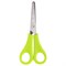 Ножницы ЮНЛАНДИЯ, 135 мм, с линейкой и футляром для лезвий, салатовые, блистер, 237109 237109