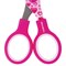 Ножницы 130 мм с цветной печатью "Сердечки", малиновые, закругленные, BRAUBERG KIDS, 232275 232275