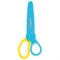 Ножницы ЮНЛАНДИЯ, 135 мм, с футляром для лезвий, желто-голубые, блистер, 237110 237110
