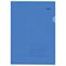 Папка-уголок с карманом для визитки, А4, синяя, 0,18 мм, AGкм4 00102, V246955 - фото 49183902
