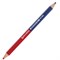 Карандаш двухцветный, красно-синий, утолщённый, BRAUBERG, заточенный, грифель 4,0 мм, 181262 - фото 49185929
